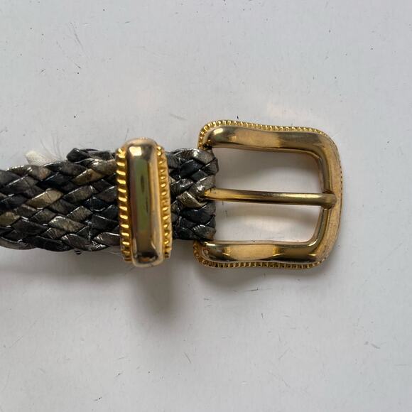 Vintage Y2K Braided Metallic Medallion Womens Belt Sz S Glam Adjustable Taiwan - Picture 12 of 15